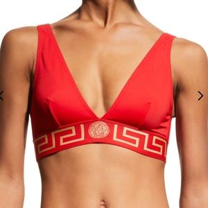 NWT | Versace Greca Border Triangle Bra